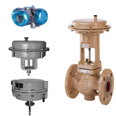 Samson 3251 besturingsklep en 3271/3277 pneumatische actuator met 3963 elektrisch ventiel en China positioner