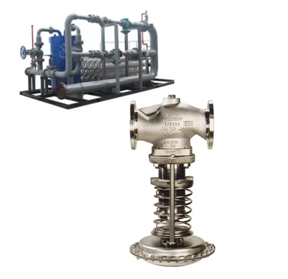 Brandstofgasskid gemonteerd met Samson 41-23 drukverlagend klep Roestvrij staal zelf bediende drukregulatoren