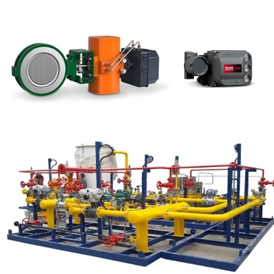 Fisher Butterfly Valve met Bettis pneumatische actuator en DVC6200 controller