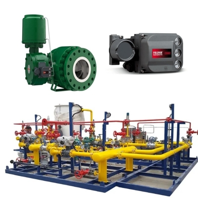 Schakel van de klep met FisherV280 besturingsklep 1061Actuator Fisher DVC7K of DVC6200 klep positioner