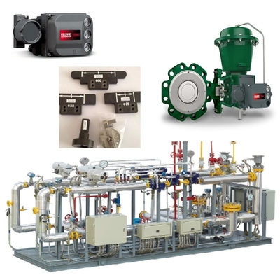 Valve Switching Skid met Fisher 8590 Butterfly Valve 2052 Actuator en DVC6200 Intelligent Valve Controller