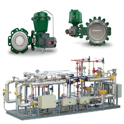 Valve Switching Skid met Fisher 8590 Butterfly Valve 2052 Actuator en DVC6200 Intelligent Valve Controller
