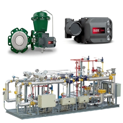 Valve Switching Skid met Fisher 8590 Butterfly Valve 2052 Actuator en DVC6200 Intelligent Valve Controller