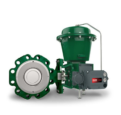 Valve Switching Skid met Fisher 8590 Butterfly Valve 2052 Actuator en DVC6200 Intelligent Valve Controller