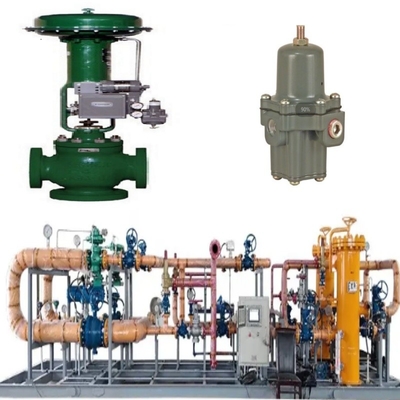 Valve Switching Skid met Fisher YD/YS Drieweg Cage-Guided Valves 3582i Mechanische Valve Positioner met 667 Pneumatische kop