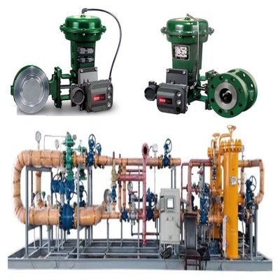 Valve Switching Skid Uitgerust Met Een Fisher 8560 Valve Met 1052 Actuator En DVC6000 Series Digitale Valve Controller