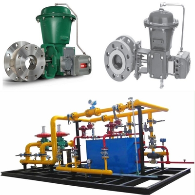 De schakelaar is uitgerust met een Fisher 2052 actuator en een DVC6200 digitale klepcontroller.