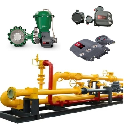 Stroomregelaar Valve Skid Met EMERSON Fisher A11 Butterfly Valve 2052 Actuator DVC6200 Positioner 67CF Spanningsregelaar