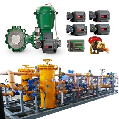 Stroomregelaar Valve Skid Met EMERSON Fisher A11 Butterfly Valve 2052 Actuator DVC6200 Positioner 67CF Spanningsregelaar