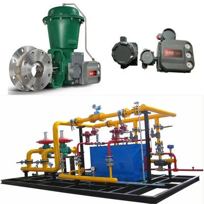 Stroomregelklep Skid met Fisher Vee-Ball V150/V200/V300 regelklep 2052 actuator DVC6200 Positioner