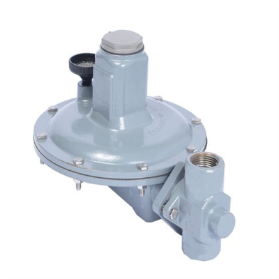 Natuurgasklep-skid uitgerust met Emerson Fisher T205/T205M-reeks regelaars en WIKA-drukmeter