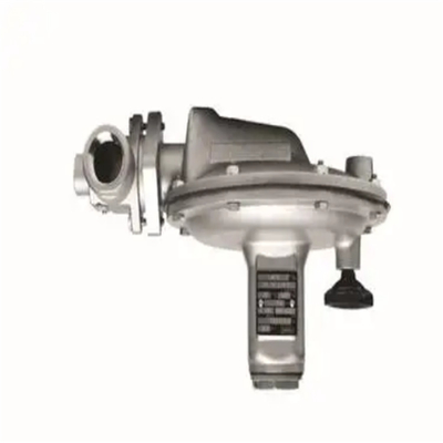 Natuurgasklep-skid uitgerust met Emerson Fisher T205/T205M-reeks regelaars en WIKA-drukmeter