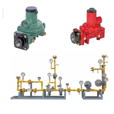 Valve Switching Skid uitgerust met Fisher R-serie R222H/R222 regelaars en WIKA drukmeter