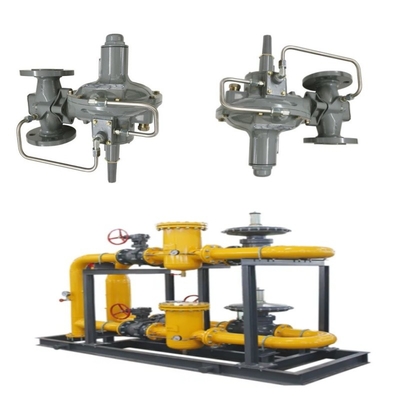 Druk/stroomregeling Skid Emerson Fisher 299H/299HV/299HR/299HVR drukregelaar en Wicka drukmeter set