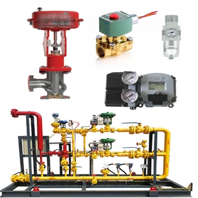 Valve Switching Skid Masoneilan 71000 Control Valve 87/88 Actuator SVI FF/SVI-3 ACSO Solenoïde Valve SMC Spanningsregulator