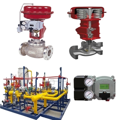 Stroomregelaar Valve Skid Met Masoneilan 21000 Series Single-pass Valve 87/88 Cylinder SVI FF SVI II AP Digitale Valve Positioner