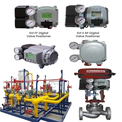 Stroomregelaar Valve Skid Met Masoneilan 21000 Series Single-pass Valve 87/88 Cylinder SVI FF SVI II AP Digitale Valve Positioner