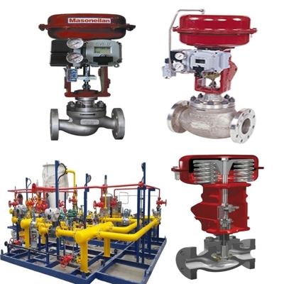 Stroomregelaar Valve Skid Met Masoneilan 21000 Series Single-pass Valve 87/88 Cylinder SVI FF SVI II AP Digitale Valve Positioner