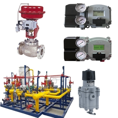 Stroomregelaar Valve Skid Met Masoneilan 21000 Series Single-pass Valve 87/88 Cylinder SVI FF SVI II AP Digitale Valve Positioner