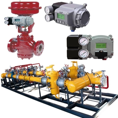 Valve Switching Skid Met Masoneilan 10000 Carbon Steel Control Valve Type 87/88 Pneumatische actuator SVI II SVI3 Valve Positioner