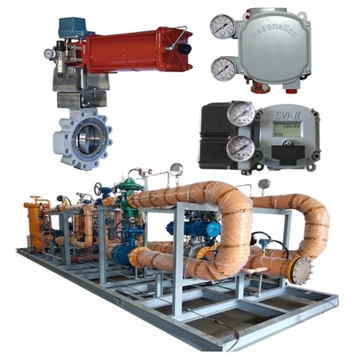 Valve Switching Skid Masoneilan 33000 Roestvrij staal vlinderklep SVI1000 SVI II SVI3 Valve Positioner BR200 BR400 Versterker