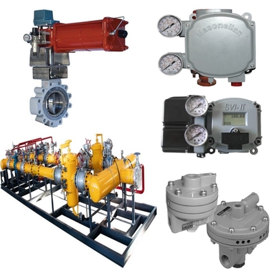 Valve Switching Skid Masoneilan 33000 Roestvrij staal vlinderklep SVI1000 SVI II SVI3 Valve Positioner BR200 BR400 Versterker