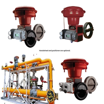 Natuurgasklep Skid Masoneilan 37002 Serie Vlinderbesturingsklep SVI2 SVI3 4700E Kleppositionair 496 Roterende schakelaar