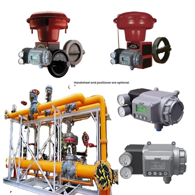 Natuurgasklep Skid Masoneilan 37002 Serie Vlinderbesturingsklep SVI2 SVI3 4700E Kleppositionair 496 Roterende schakelaar