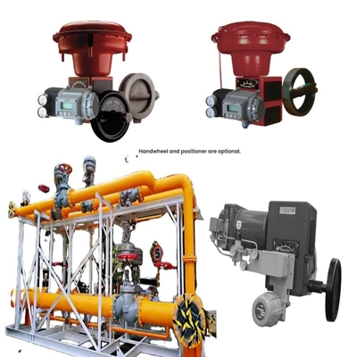 Natuurgasklep Skid Masoneilan 37002 Serie Vlinderbesturingsklep SVI2 SVI3 4700E Kleppositionair 496 Roterende schakelaar
