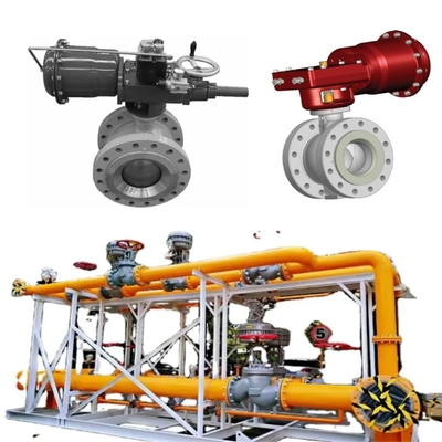 Natuurgasklep Skid Masoneilan 36005 Serie Beheersbalklep Met 31 actuatoren SVI II Positioner 78-40 Spanningsregelaar