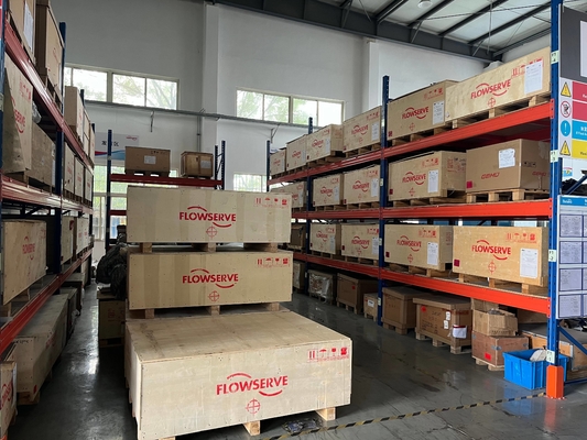 Chinese regelklep met flowserve 3200MD serie positioner digitale klep en ASCO solenoïde klep in voorraad