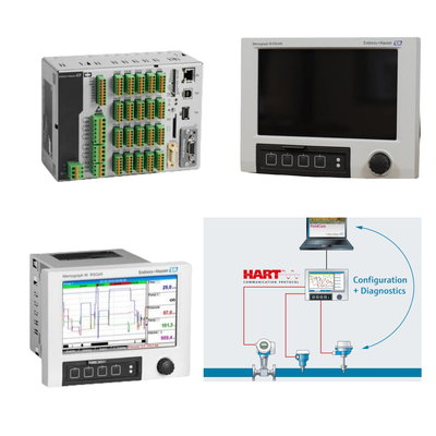 Skid - Mount Data And Energy Manager met maximaal 20 analoge / HART-invoeringen en 14 digitale invoeringen Endress+Hauser Memograph M RSG45