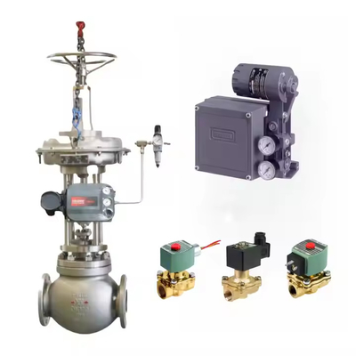 Voorraad ASCO Solenoïde Valve Met Emerson Fisher DVC6200 Dubbelwerkend Met Feedback Digitale Valve Controller Positioner
