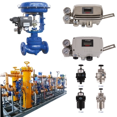 Pneumatische besturingskleppen van Azbil Spanningsbereiken PN1.6MPa tot 42MPa