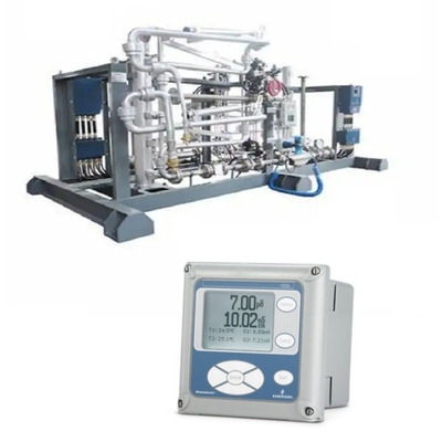 Het gasmetingsapparaat is uitgerust met een EMERSON Rosemount 1056 Intelligente Vierdraad Transmitter.