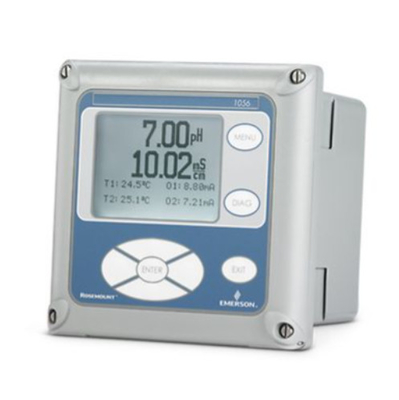 Het gasmetingsapparaat is uitgerust met een EMERSON Rosemount 1056 Intelligente Vierdraad Transmitter.