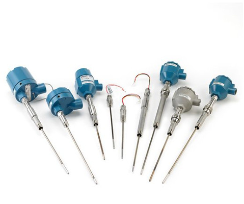 Skid gemonteerd met Rosemount 214C temperatuur sensor en EMERSON 148 248 644 648 zender 114C Thermowell
