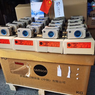 Samson Pneumatic Smart Positioner 3730-31001 met Vleugelklep en Asco-Solenoïdeklep
