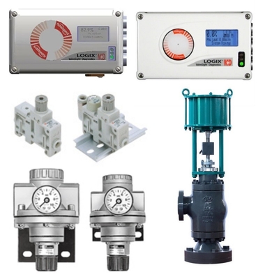Sturingventiel uitgerust met Flowserve Logix 520MD Smart Valve Positioner Bracket Pneumatic Actuator SMC Filter Drukverlagend Valve