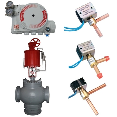 Flowserve Valve Controller Logix 3200MD Positioner, uitgerust met pneumatische actuator en DELIXE Solenoid Valve