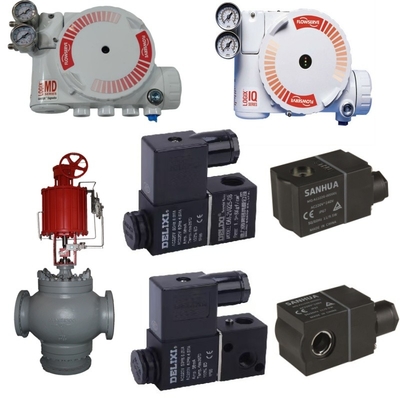 Flowserve Valve Controller Logix 3200MD Positioner, uitgerust met pneumatische actuator en DELIXE Solenoid Valve