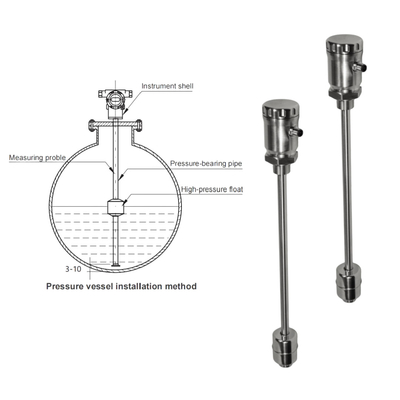 Niveausmitter van roestvrij staal FeeJoy FJM-L Magnetostrictieve niveausmitter voor opslagtanks Niveausmeting