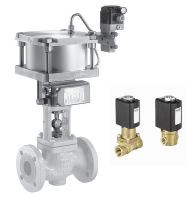 Besturingsklep accessoires FISHER DVC6200 Samson 4763 Spirax SP7 En Burkert Messing Solenoïde Klep 6524 Met Hoogtemperatuurbestendige 2/2-weg Diafragma