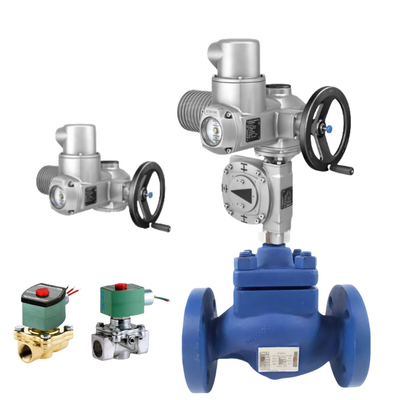 Oorspronkelijke Spiraxsarco-klep KE73 met Auma-actuator en Asco-soleniodklep