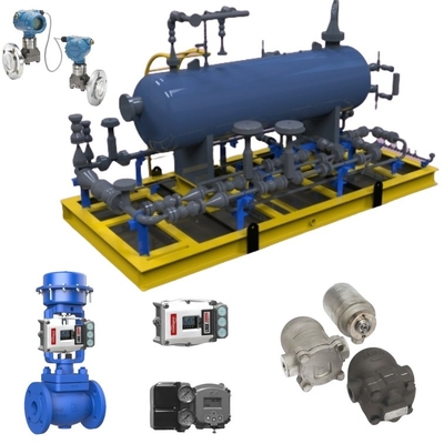 Spiraxsraco Stoomval FT14 en Bithermo Pneumatische Sturing Valve met Rosemount Transmitter voor Stoom Systeem