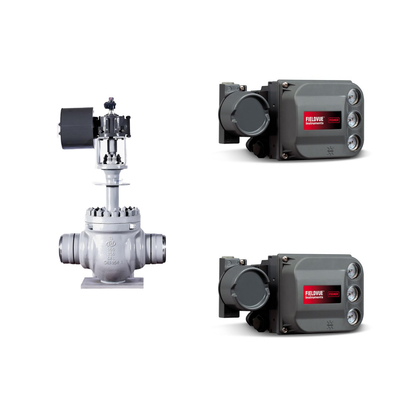 Floating KTM EB1 OM-2 Ball Valves Keystone aangedreven actuator Fisher DVC6200 HC Single Acting Positioner voor Skid gemonteerd
