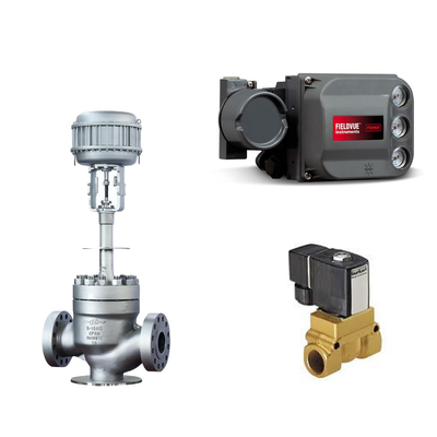 Floating KTM EB1 OM-2 Ball Valves Keystone aangedreven actuator Fisher DVC6200 HC Single Acting Positioner voor Skid gemonteerd