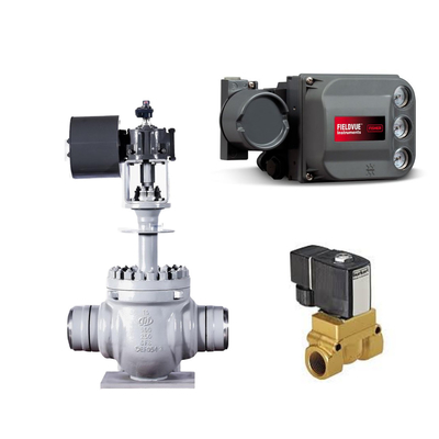 Floating KTM EB1 OM-2 Ball Valves Keystone aangedreven actuator Fisher DVC6200 HC Single Acting Positioner voor Skid gemonteerd