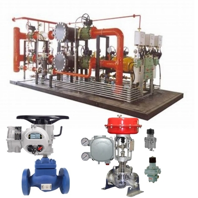 Masoneilan 78-40 Regulerend en SVI1000/SVI2/SVI3 Valve Positioner en Rotork Actuator op Spirax Ball Valve voor Skid