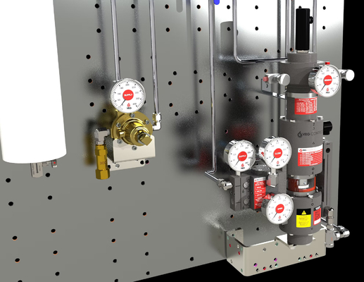 VRG Pneumatische besturingskleppen Actuator RCVC3000 Rode cirkel klep Controller Hoogdruk Pneumatische roterende besturingskleppen